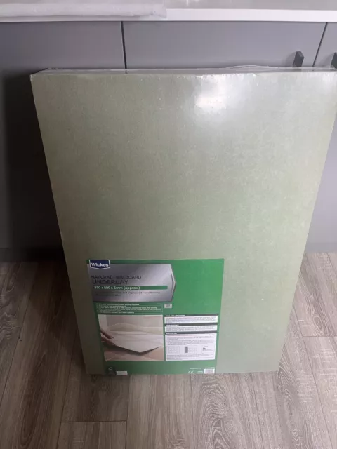 5mm Fibreboard Underlay- Laminate or Wood Flooring - 5mm Thick - Wickes