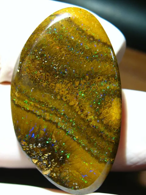 58,05cts GEM Yowah NUSS Opal Boulder Matrix VORSCHAU VIDEO FEUERWERK