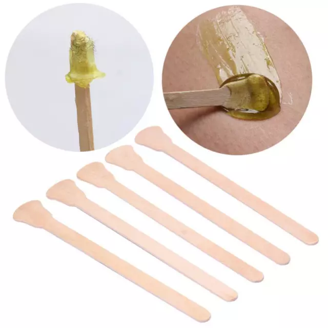 Spatule Application Cire Chaude,Spatule Bois Epilation,Spatules à  Cires,pelle à cire, bâton d'épilation,50 Pièces Bâtons Applicateurs Cire  Epilation