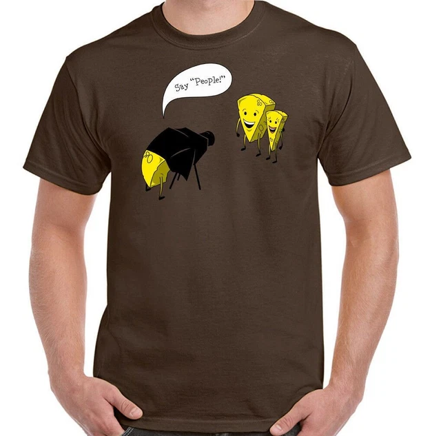 T-shirt fotografia fotografo Say People uomo divertente fotocamera DSLR obiettivo cannone 3