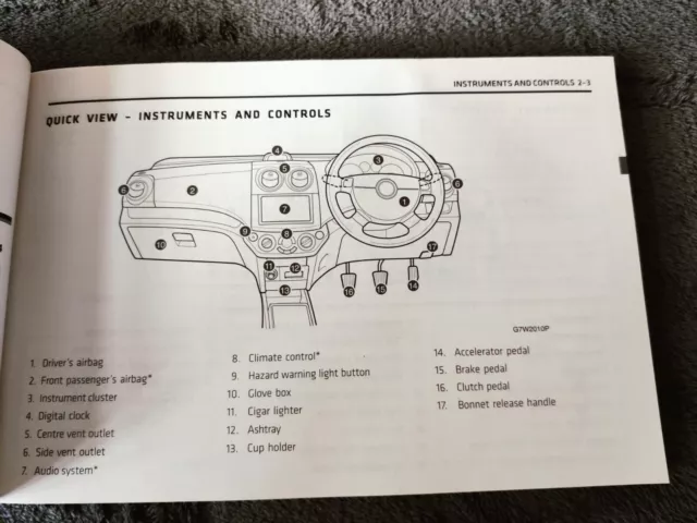 Genuine Chevrolet Aveo 2006-2011 Owners Manual Handbook Wallet Pack A-231 3