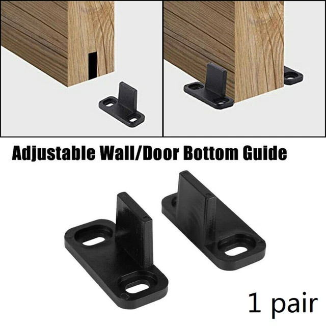 2pcs Adjustable Barn Door Floor Guide Stay Roller/For Bottom Of Sliding Doors AU