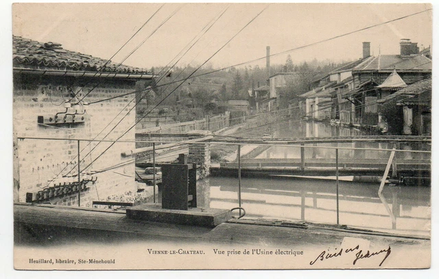 VIENNE LE CHATEAU - Marne - CPA 51 - Vue prise de l' usine electrique