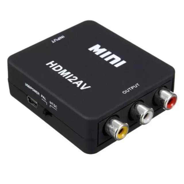 AV To HDMI-compatible Video Converter Box Adapter RCA CVSB L/R Video To HD 10-wf