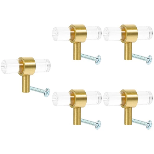 5x Dresser Pulls Drawer Pulls Acrylic Cabinet Pulls
