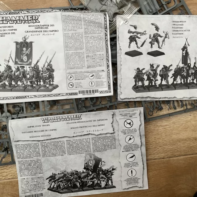 Warhammer Fantasy Empire Greatswords , State Troops And Crossbowmen Job Lot