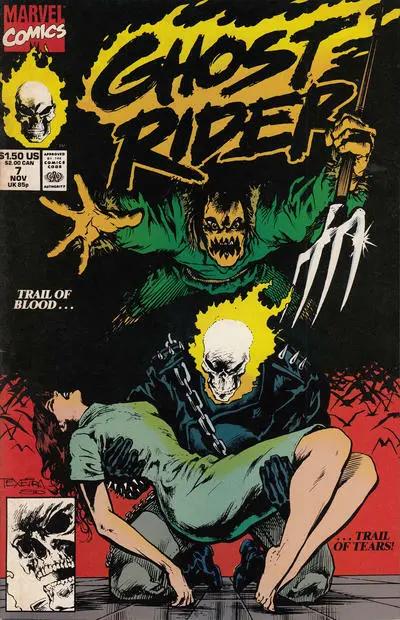 Ghost Rider #7 Volume 2 Marvel Comics November Nov 1990 (VFNM or Better)