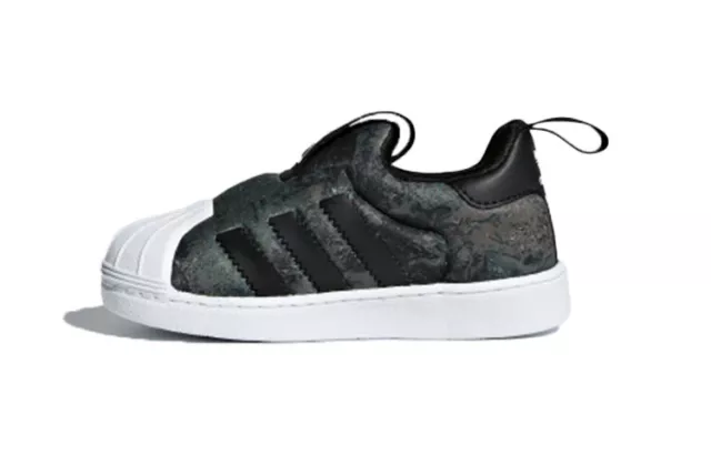 Adidas Infant / Baby Superstar 360 Slip On Trainers / Black Camo White / RRP £37