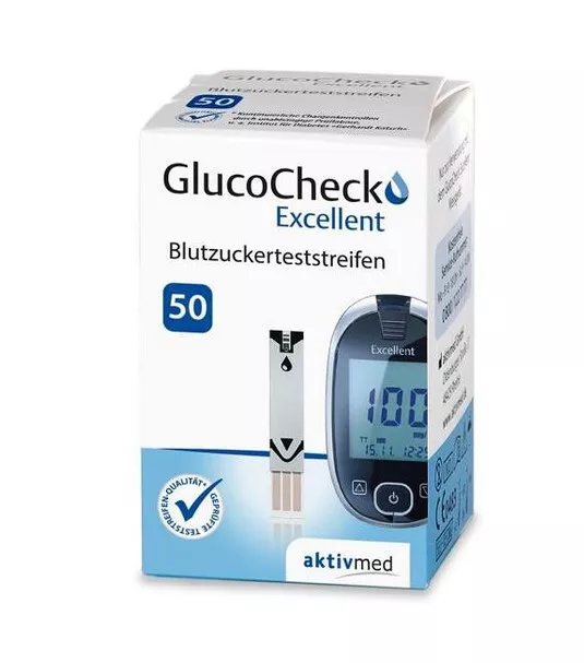 GlucoCheck Excellent - 50 Teststreifen - PZN 09121082