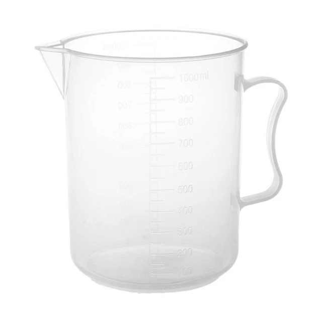 1000ml Transparent Graduated Beaker with Handle C9C2C2