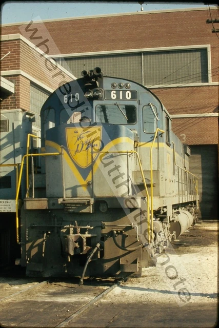 Original Slide D&H Delaware & Hudson 610 ALCO C628 Proviso ILL 10-26-1973