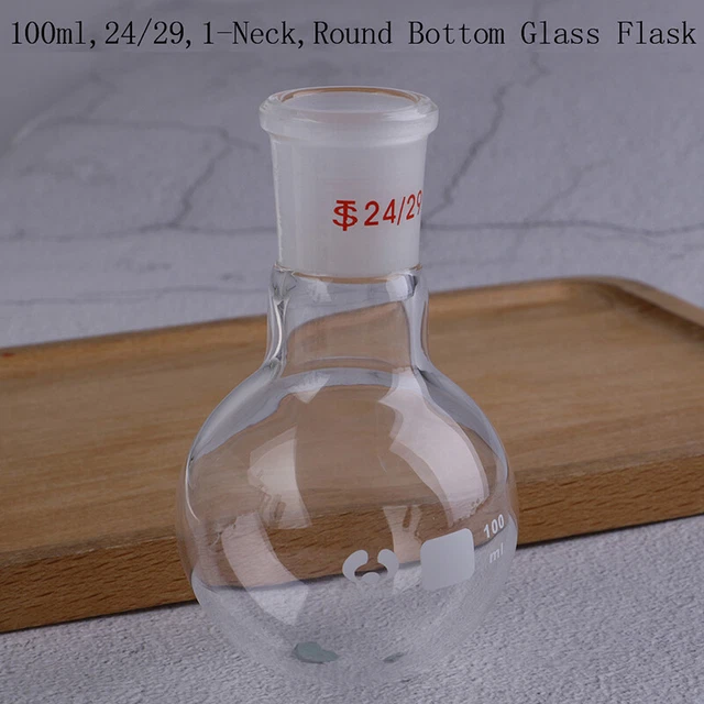 1Pc 100ml,24/29,1-Neck,Round Bottom Glass Flask,Single Neck,Lab Boiling Bottl-AY