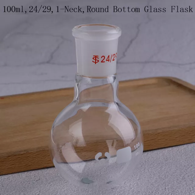 1Pc 100ml,24/29,1-Neck,Round Bottom Glass Flask,Single Neck,Lab Boiling Bottl-MJ
