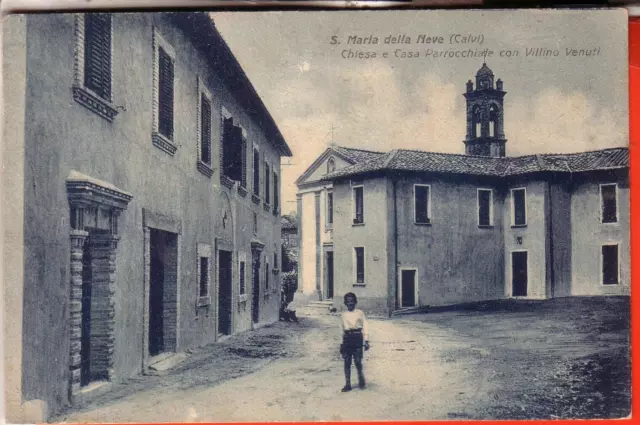 Cartolina  Calvi  S. Maria Della Neve  Animata  Fp Non Viaggiata Anni 10/20 Rara