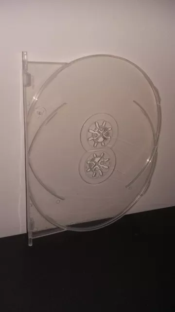 DVD AMARAY Sostituzione VASSOIO FLIP doppio disco CHIARO Contiene 2 dischi su vassoio