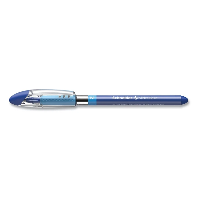 Schneider Slider Basic Ballpoint Pen Medium Point Blue Ink 10/Box (151103)