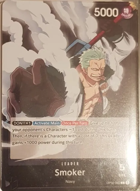 One Piece Card Game Z Zephyr OP02-072 L Holo Parallel Paramount War Bandai  NM