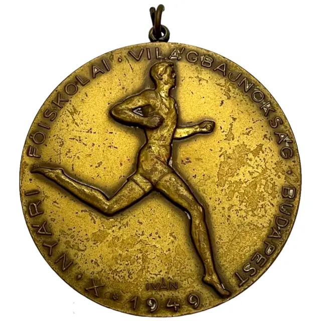 Universiade Winner Medal World University Summer Games Award Budapest 1949 Rare