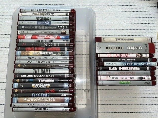 GROS LOT DE 33 HD DVD dont des rares. EUR 49,99 - PicClick FR