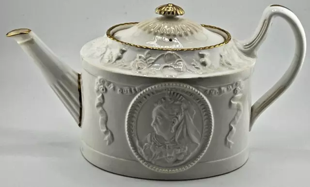 T. Goode & Co. Copelands Queen Victoria Diamond Jubilee 1897 Teapot