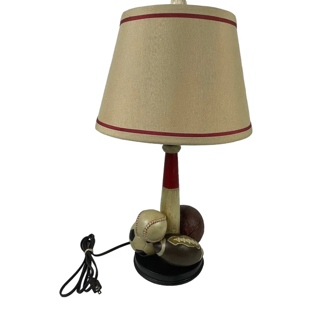 Multi Sport Table Desk Lamp Kids Bedroom Basketball Football Soccer Baseball