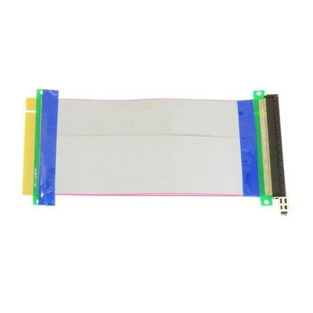 1PCS PCI Express PCI-E 16X To Extender Card Adapter Flexible Cable NEW