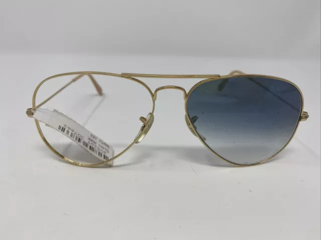 Ray Ban Sunglasses Italy Aviator Rb3025 001/3F 58/14 Gold Full Rim !569