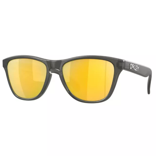 New Oakley Sunglasses Frogskins XS J9006-37 Matte Grey Smoke Prizm 24K Polarized