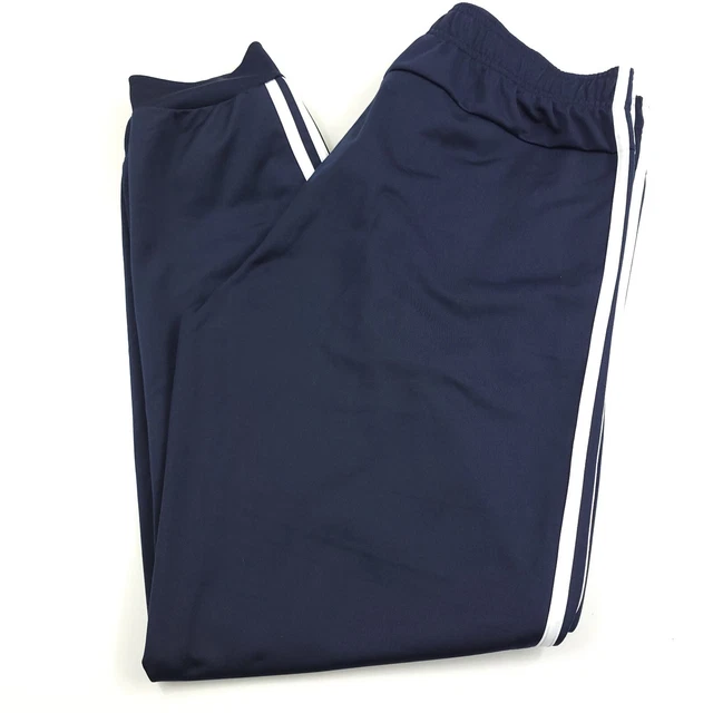 ADIDAS ESSENTIALS 3STRIPES Tricot Track Pants Mens Size XL Taper Blue