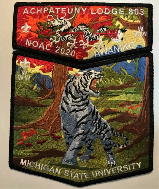 Achpateuny Oa Lodge 803 498 Bsa Far East Council Awaniko 2020 Noac Tiger 2-Patch