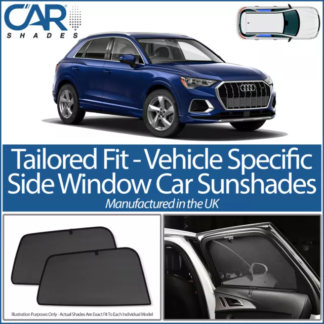 Audi Q3 5dr 18> (F3)  CAR SHADES UK TAILORED UV SIDE WINDOW SUN BLINDS PRIVACY