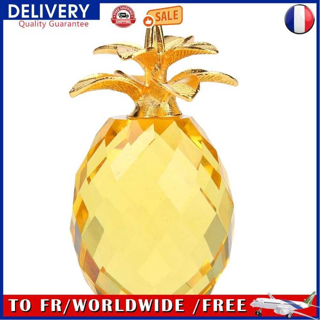 Transparent Crystal Pineapple Figurines Office Ornament DIY Art Gift Home Decor