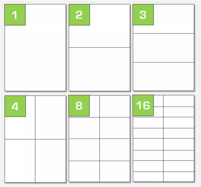 Plain White A4 Sheet Labels - Rectangle  Butt Cut Labels with Square Corners WTP