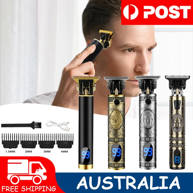 Men Portable Electric Hair Trimmer Clippers Beard Shaver Cutting Cordless AU