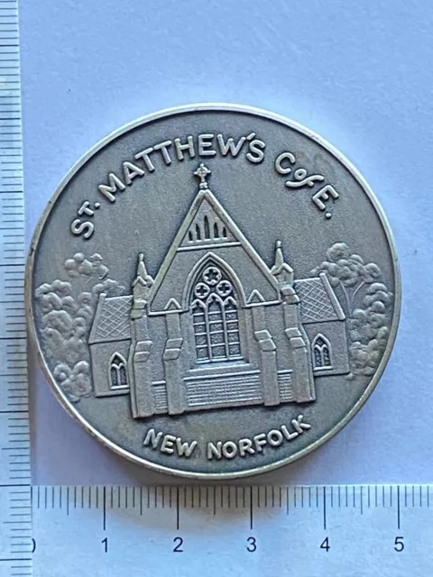 Australia 1975 Medal St Matthew's C Of E New Norfolk (Tasmania) Medal (SH/L6)
