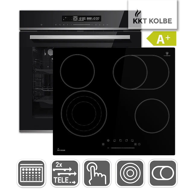 Cuisinière: 60cm Four encastrable EB8019EDP + 59cm Plaque Eletrique CH85903RL