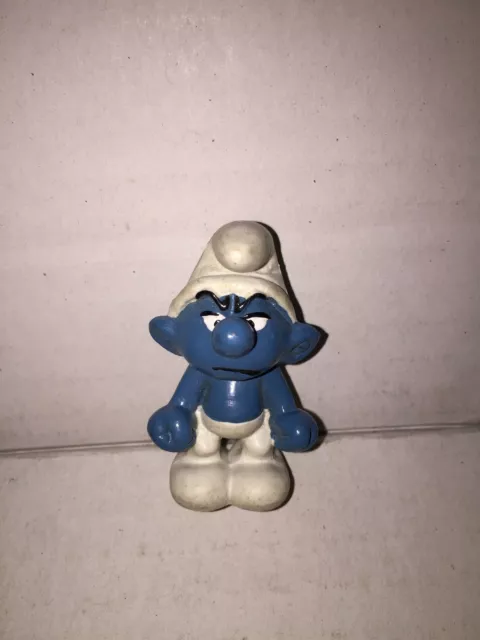 Schleich Puffi Smurfs PUFFO BRONTOLONE Arrabbiato Angry Vintage