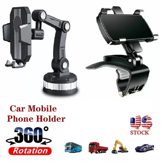 Car Truck Mount Phone Holder Stand Dashboard/Windshield For Universal Cell Phone
