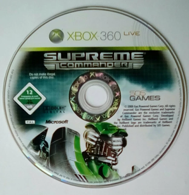 *DISK ONLY* Supreme Commander Microsoft Xbox 360