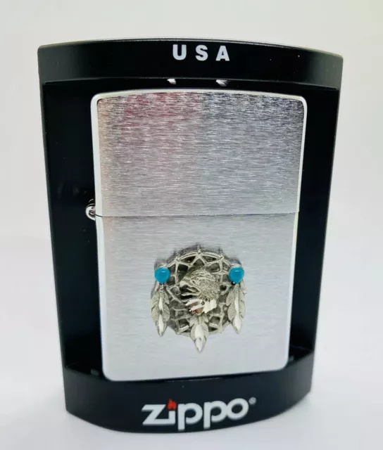 ZIPPO Dream Catcher, Native American, Eagles Head, Feathers ( 2007 )