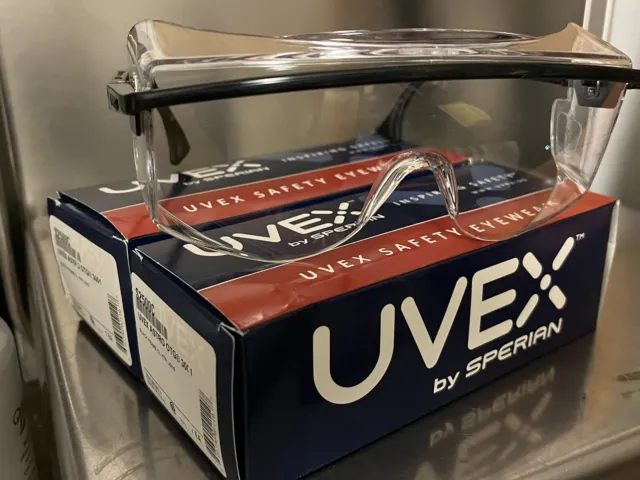 New Lot Of 2 UVEX  S2500C Astro OTG 3001 Over Prescription SAFETY Glasses NIB