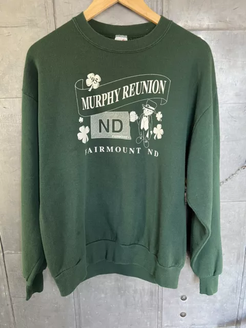 Vintage Murphys reunion ND irish sweatshirt Large Fairmount 1995 jerzees vtg