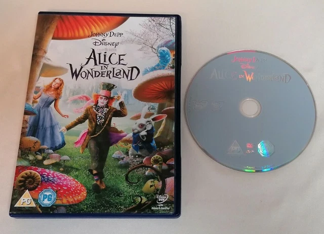 DVD - DISNEY Tim Burton's Alice In Wonderland Johnny Depp PAL UK R2 DVD ...