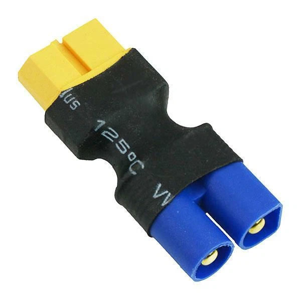 OliYin Lot de 3 câbles adaptateurs EC3 mâle vers femelle XT60 XT-60 14 AWG 5 cm pour batterie Lipo RC