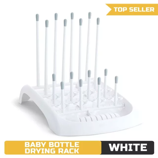 Munchkin Fold Baby Bottle Countertop Drying Rack, White