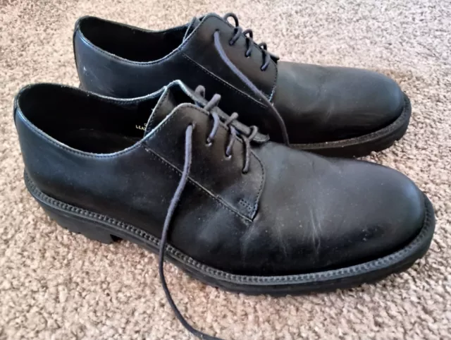 BANANA REPUBLIC BLACK Dress Shoes Leather Oxfords Lace Up Men's 9 $44. ...