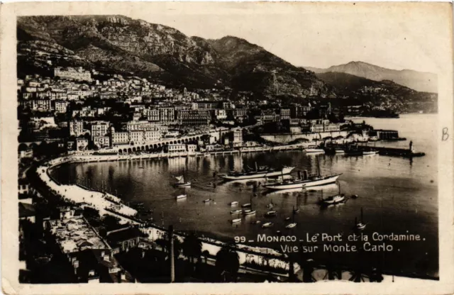 CPA AK MONACO - Le Port et la CONDAMINE (476838)