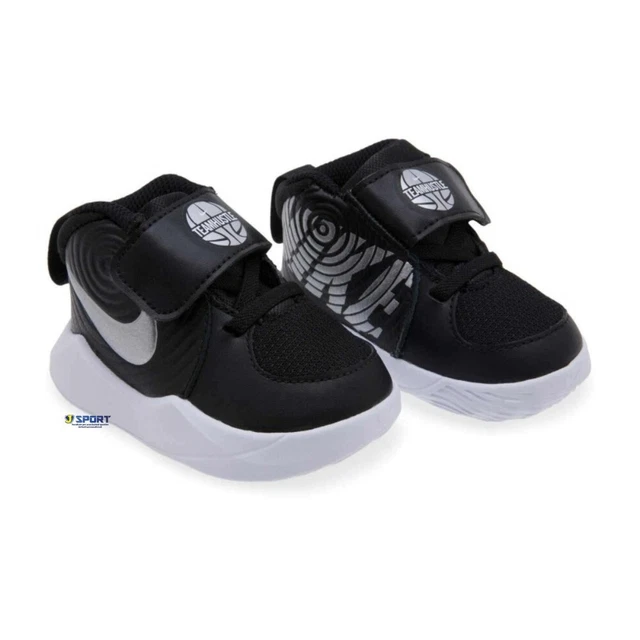 Scarpe NIKE da Bambino per Ginnastica Sneakers Alte con a Strappo Nere 23,5