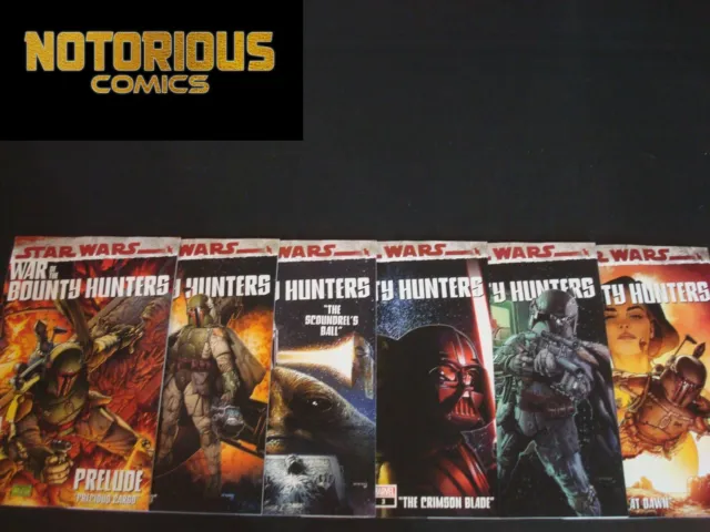 Star Wars War of the Bounty Hunters 1-5 Alpha Complete Comic Lot Run Set Marvel