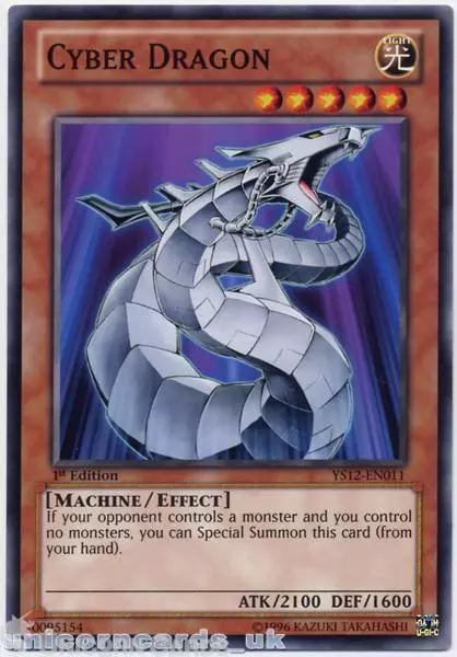 YS12-EN011 Cyber Dragon 1st Edition Mint YuGiOh Card